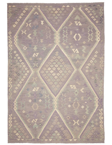 Tappeto Kilim Afghanistan 241x353 Lilla Lavanda