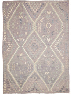 Rug Kilim Afghanistan 249x339 Lilac Grey Cream