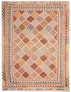Rug Kilim Afghanistan 263x353 Beige Cream Terra