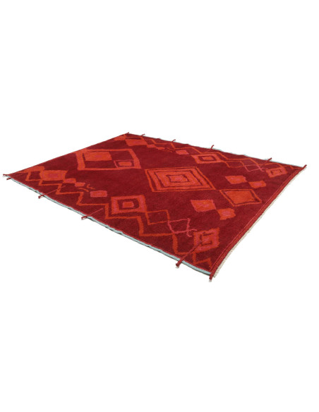 Rug Berber Pakistan 231x302 Dark Red
