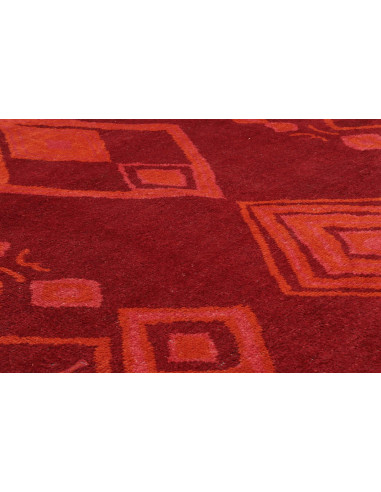 Rug Berber Pakistan 231x302 Dark Red