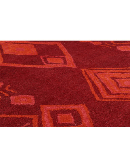 Rug Berber Pakistan 231x302 Dark Red