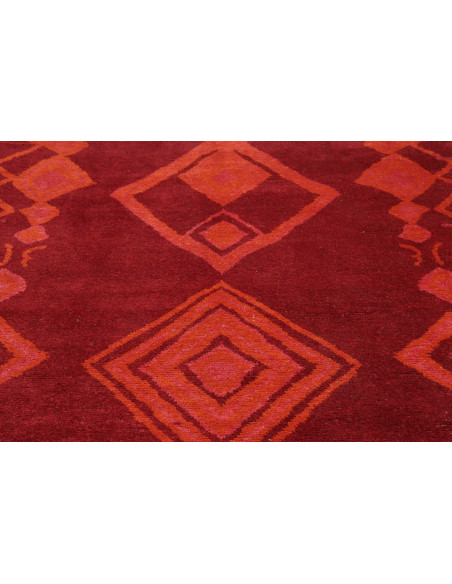 Rug Berber Pakistan 231x302 Dark Red
