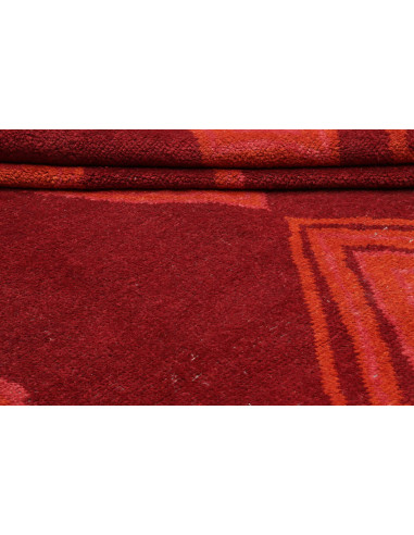 Rug Berber Pakistan 231x302 Dark Red