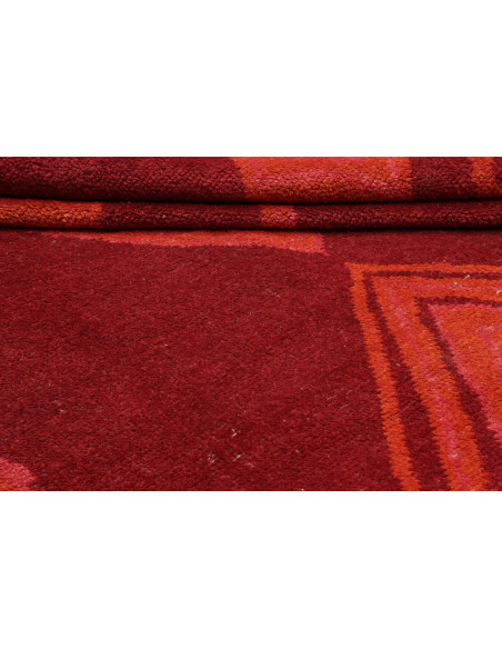 Rug Berber Pakistan 231x302 Dark Red