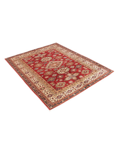 Rug Kazak Fine Pakistan 145x190 Ruby Red Cream