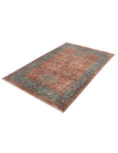 Rug Mamlouk Pakistan 124x186 Red Teal Yellow 2