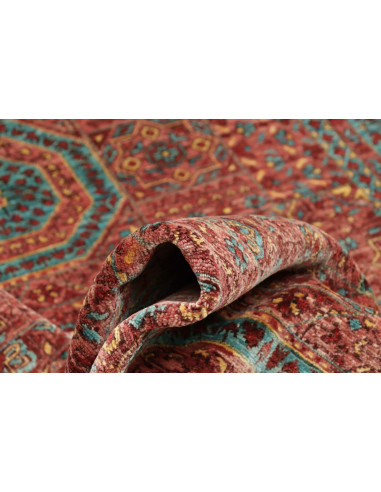 Tappeto Mamlouk Pakistan 124x186 Rosso Teale Gi