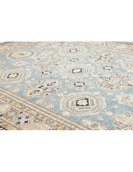 Tappeto Kazak Fine Pakistan 249x340 Blu Cielo C