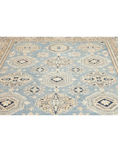 Tappeto Kazak Fine Pakistan 249x340 Blu Cielo C