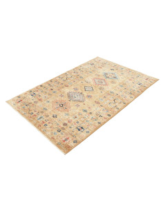 Tappeto Kazak Fine Pakistan 124x188 Oro Ocra Bl 2
