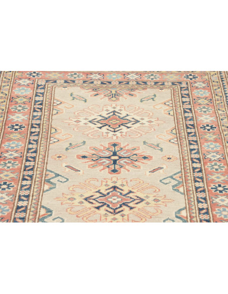 Rug Kazak Afghanistan 85x294 Beige Dark Blue An