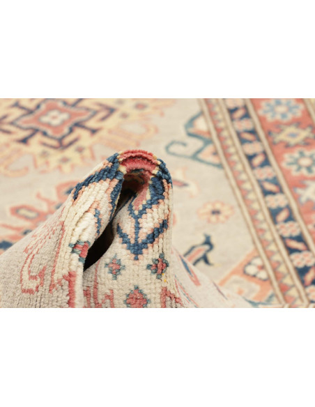 Rug Kazak Afghanistan 85x294 Beige Dark Blue An