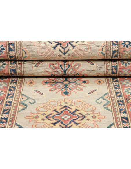 Rug Kazak Afghanistan 85x294 Beige Dark Blue An
