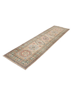 Tappeto Kazak Afghanistan 82x295 Beige Turchese 2