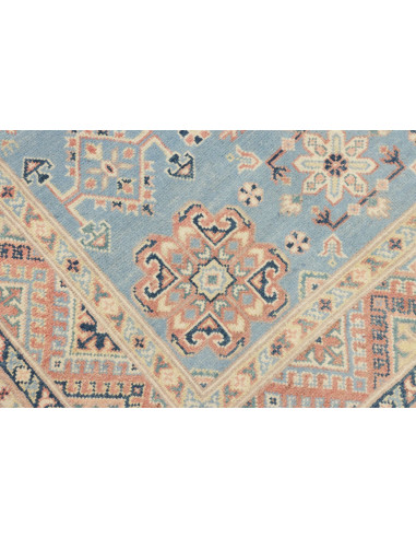 Rug Kazak Afghanistan 120x181 Sky Blue Cream Li