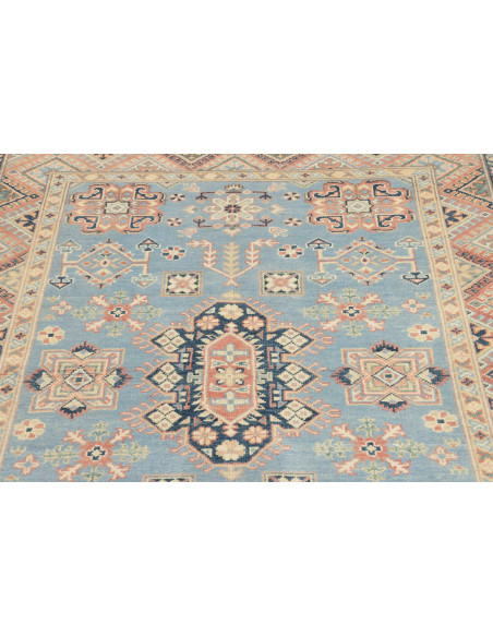 Rug Kazak Afghanistan 120x181 Sky Blue Cream Li