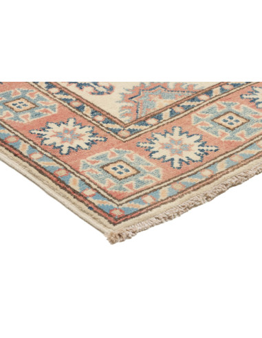 Rug Kazak Afghanistan 84x133 Cream Light Blue D