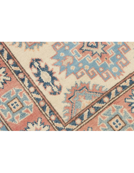 Tappeto Kazak Afghanistan 84x133 Crema Blu Chia
