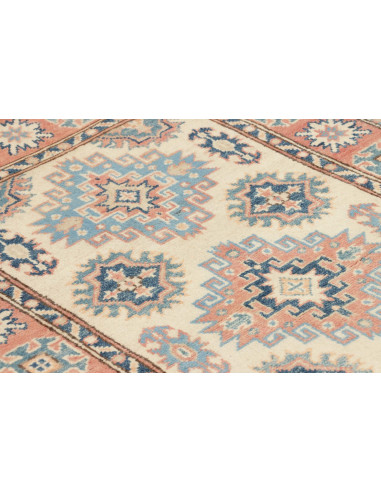 Rug Kazak Afghanistan 84x133 Cream Light Blue D
