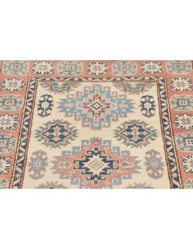 Tappeto Kazak Afghanistan 84x133 Crema Blu Chia