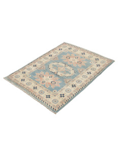 Rug Kazak Afghanistan 84x110 Light Blue Cream L 2
