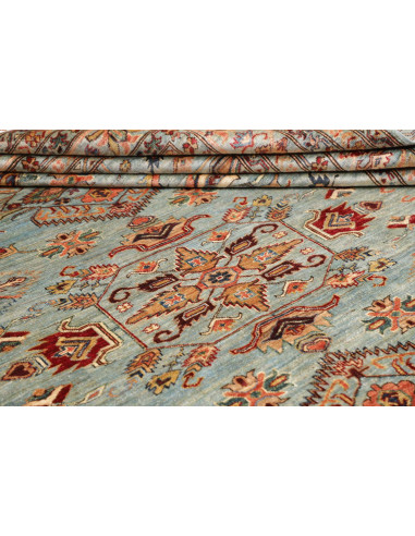 Rug Kazak Fine Pakistan white blue 248x296