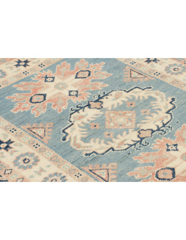 Rug Kazak Afghanistan 84x110 Light Blue Cream L