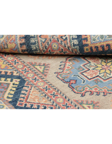 Rug Kazak Afghanistan 86x130 Light Grey Beige N