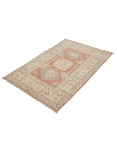 Tappeto Kazak Afghanistan 100x144 Rosso Corallo 2
