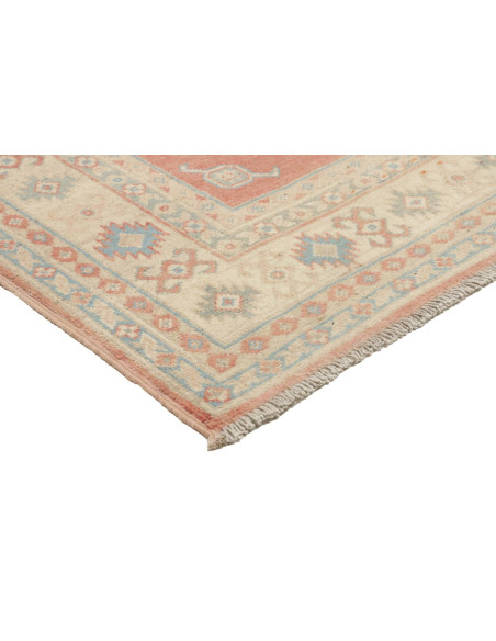 Rug Kazak Afghanistan 100x144 Coral Red Cream B