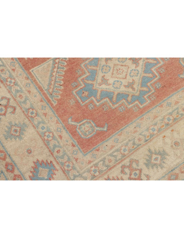Rug Kazak Afghanistan 100x144 Coral Red Cream B