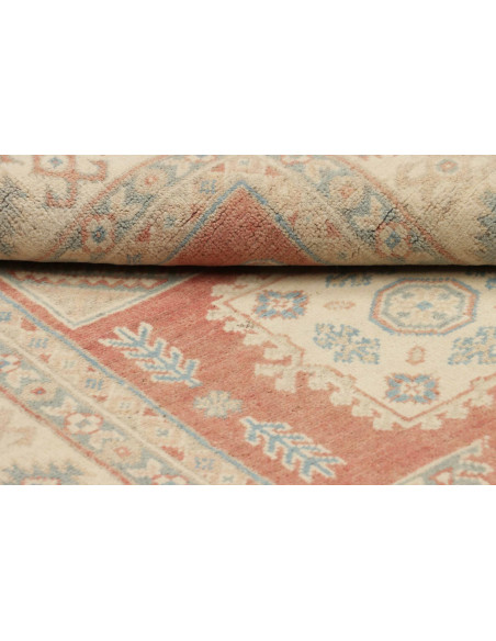 Rug Kazak Afghanistan 100x144 Coral Red Cream B