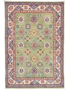 Tappeto Kazak Afghanistan marrone azzurro 100x149
