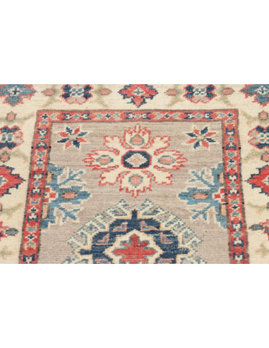 Rug Kazak Afghanistan 62x90 Grey Beige Blue Cor