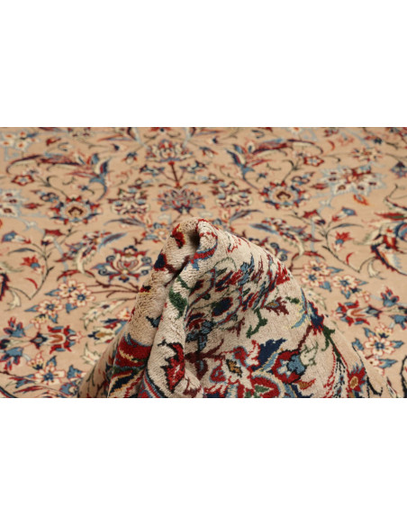 Rug Kashan Persia 308x480 Cream Navy Blue Borde