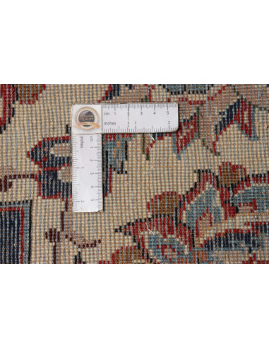 Rug Kashan Persia 308x480 Cream Navy Blue Borde