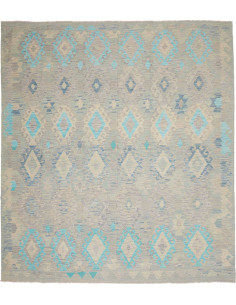 Rug Kilim Afghanistan 265x288 Light Grey Beige
