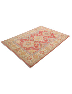Tappeto Kazak Afghanistan 150x202 Rosso Terraco 2