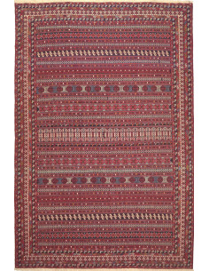 Tappeto Souzani Kilim Persia 196x293 Rosso Bord