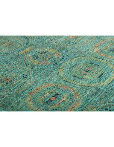 Rug Mamlouk Pakistan 124x189 Turquoise Gold Ora