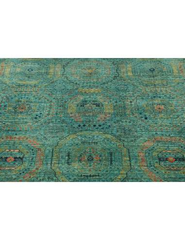 Rug Mamlouk Pakistan 124x189 Turquoise Gold Ora