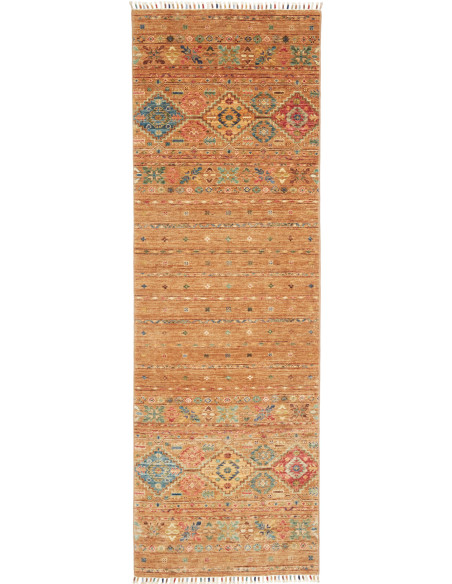 Tappeto Rubin Pakistan 79x252 Arancio Terra Cot