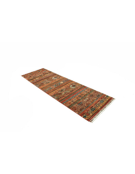 Rug Samarkand Pakistan 81x251 Terracotta Teal B