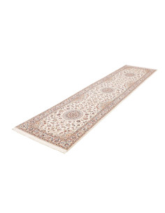 Tappeto Nain 6la Persia 80x336 Crema Blu Rosa B 2