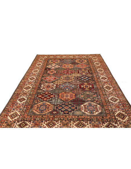 Tappeto Kazak Fine Pakistan 202x300 Grigio Marr