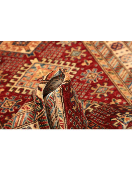 Rug Kazak Fine Pakistan 95x155 Burgundy Red Bei