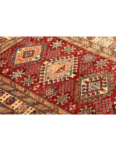 Rug Kazak Fine Pakistan 94x151 Red Cream Blue O