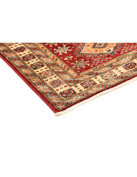Tappeto Kazak Fine Pakistan 94x152 Rosso Bordea