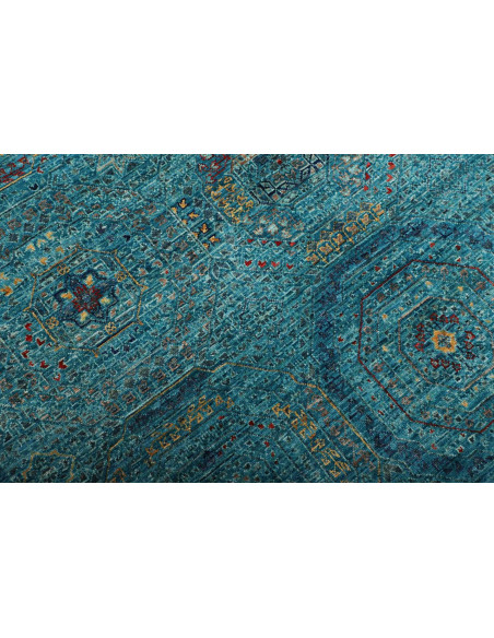 Tappeto Mamlouk Pakistan 123x178 Turchese Blu